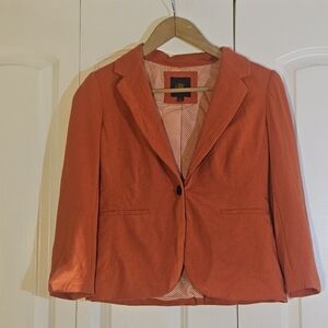OBR Women's Blazer Size Small Coral/Orange Jacket Suit Professional Office Work